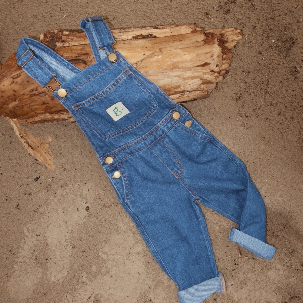 The Adventuralls- classic kids denim overalls